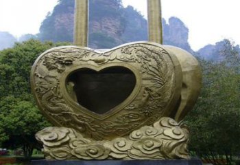 艺术同心锁雕塑承接，景区案例，公园锁子雕塑定制