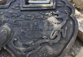 制造同心锁雕塑定价，地标摆件，烤漆锁子雕塑精选