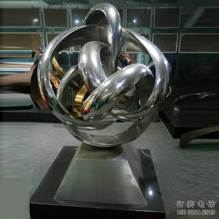 福州地产双环雕塑定做,城区小品,景观不锈钢双环雕塑定价 福州地产双环雕塑定做,城区小品,景观不锈钢双环雕塑定价
