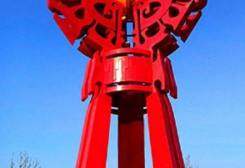 澄迈精神堡垒火球雕塑，城市建筑雕塑，创意艺术设计