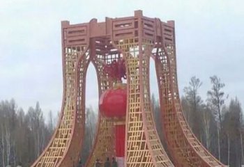 焦作景区灯笼球雕塑供给，公园雕塑，灯笼球雕塑供求
