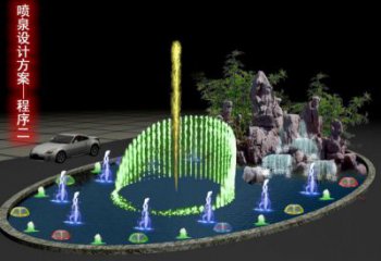 孝感旱地漂浮喷泉雕塑，水景艺术喷泉雕塑生产商