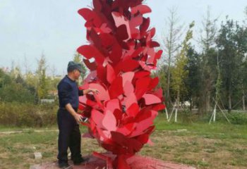 邵阳公园花环雕塑