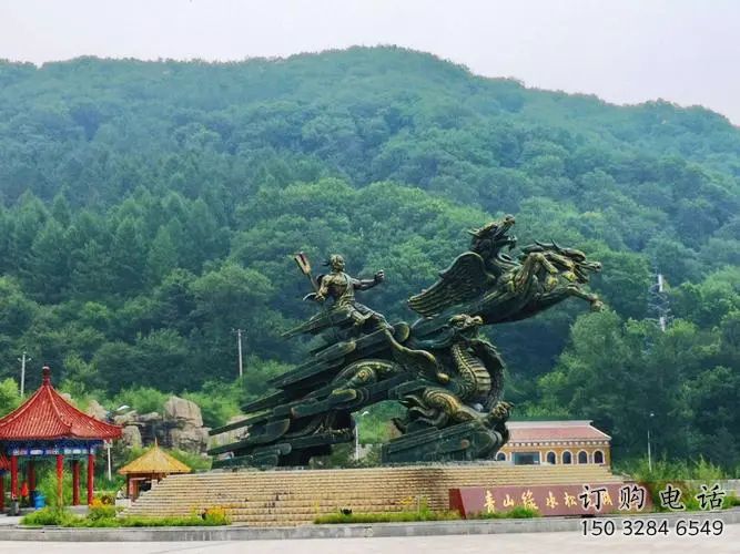 辽源夸父逐日雕塑，铸铜神话人物雕塑