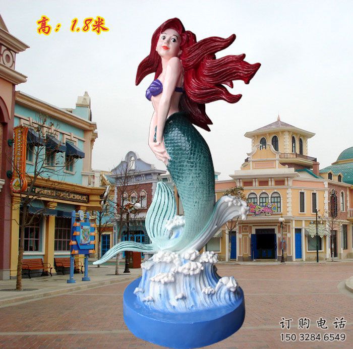 新余水景美人鱼雕塑 新余水景美人鱼雕塑