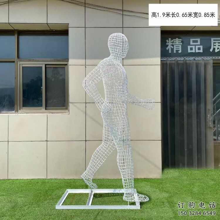 南昌镂空运动员雕塑服务商，美陈雕塑，铁艺体育人物雕塑精选