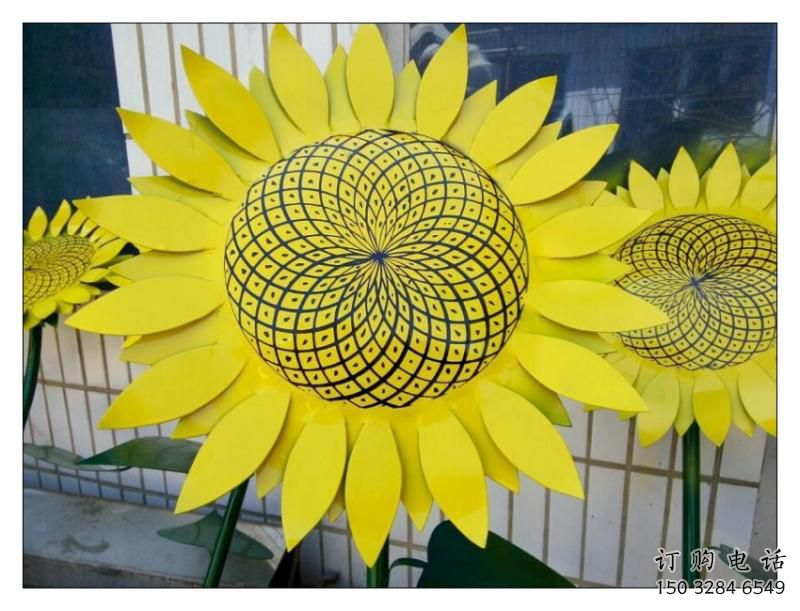 上饶抽象花篮雕塑展品，小区雕塑，葵花花篮雕塑工程制作精选