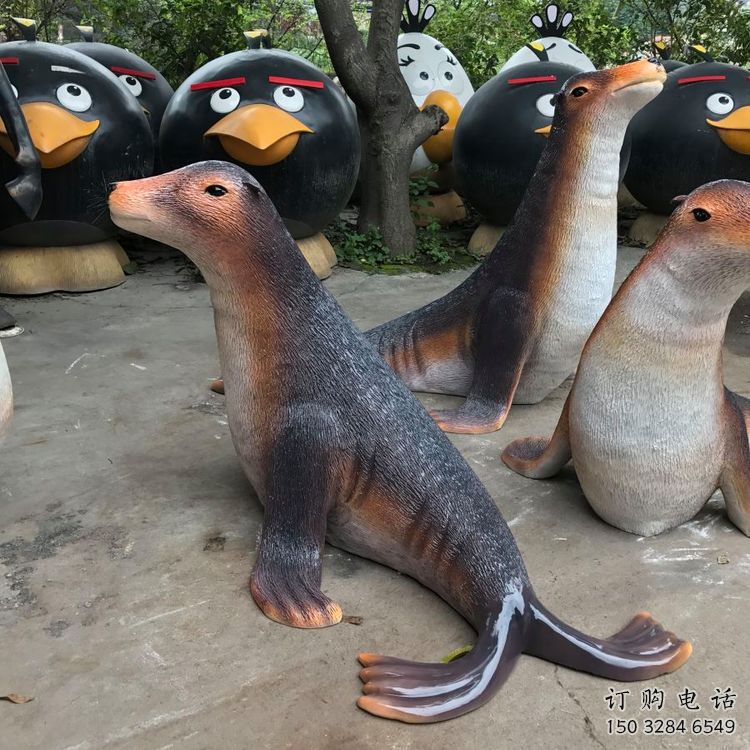 乌兰察布园林海豹雕塑