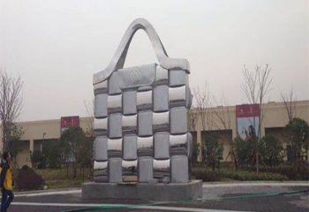 双阳景观背包雕塑优选，陆地摆件，园林不锈钢背包雕塑供应
