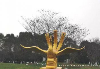 长春凤凰雕塑选用，美陈雕塑，铸铜凤凰雕塑工艺厂家