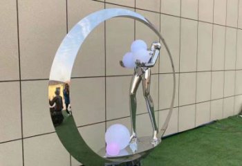 建邺仙子雕塑展品，公园小品，景观圆环仙子雕塑生产商