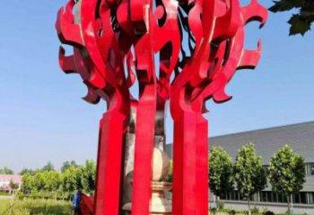 连云港火球雕塑，精神堡垒火球雕塑落地展示