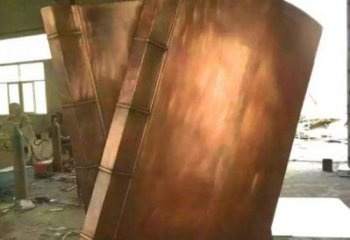 无锡铸铜书籍供应，街景小品，铜书籍雕塑厂家优价