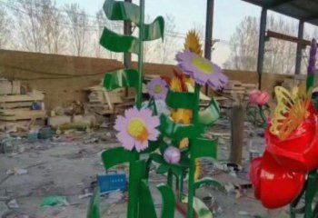 新建茉莉花雕塑订做，城市雕塑，不锈钢茉莉花雕塑厂