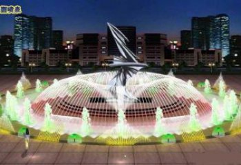 抚州水景摇摆喷泉雕塑，循环喷水模式喷泉雕塑加工