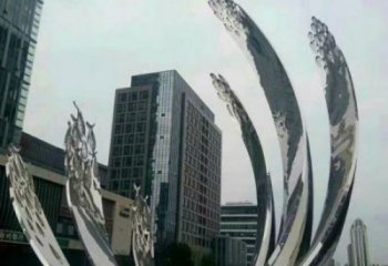 九江地面喷泉雕塑小品，圆环结构概念，旱地水景喷泉体系