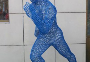 抚州镂空跑步雕塑，标识雕塑，烤漆铁艺人物雕塑优选