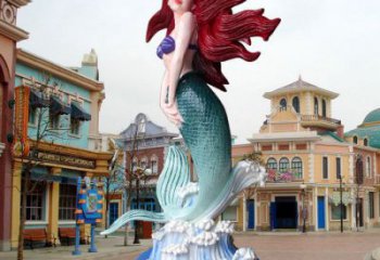 济南水景美人鱼雕塑