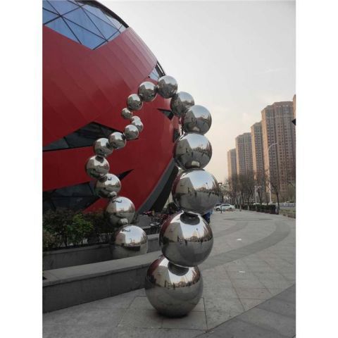 分子球雕塑订做，彩钢制作，不锈钢分子球雕塑订做厂家