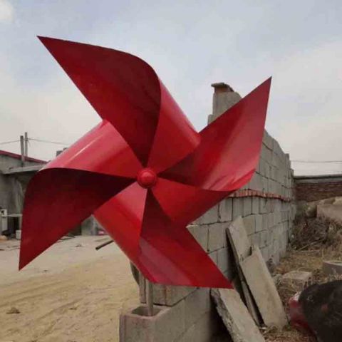 风车雕塑 烤漆大型旋转雕塑 欧式旋转雕塑