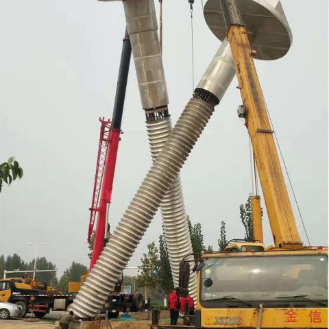 街道螺丝钉雕塑 现代器械雕塑 彩绘工业雕塑