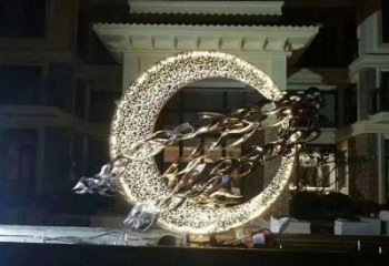发光不锈钢大雁雕塑生产厂家